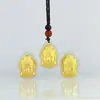 Colar cabeça de Buda de jade incrustado de ouro Pingente de cabeça de Buda retrô Buda primeira onda nacional Pingente masculino e feminino fornecimento ao vivo escoamento