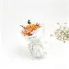 Mini Ramo de Flores de Bolsillo con Rosas, Girasoles, Flores Preservadas, Flores Artificiales, Caja de Regalo, Decoración de Regalo de Cumpleaños