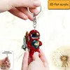 Novo Pingente de Carro Pingente de Mochila Pingente Acrílico para Retrovisor Pingente de Chaveiro Figura de Foguete Espacial Transfronteiriço