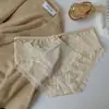 Herencia Estilo Coreano~ Encaje Sexy Deseo Puro Hueco Ropa Interior Fina de Satén para Mujer Adolescente Braguitas de Cintura Media