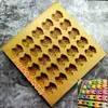 Forma de Bolo de Madeira para Uso Doméstico, Forma de Bolo com Múltiplos Compartimentos, Forma para Bolo de Pão de Ló, Forma para Bolo de Arroz Doce, Forma para Bolo de Osmanthus, Forma para Bolo do Dia Nove Duplo, Ferramenta para Forma de Bolo de Arroz Glutinoso