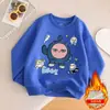 Moletom Infantil Primavera e Outono 2025 Lantejoula Que Muda de Cor Roupas de Festa de Ovos Camiseta Infantil Manga Longa Desenho Animado Top da Moda
