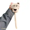 Lindo gatito de cola larga colgante peluche cielo estrellado figura de gato llavero de mochila para pareja muñeca venta al por mayor
