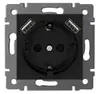 Enchufe de pared conmutador concatemer panel de PC negro mate enchufe de interruptor de combinación libre europeo francés