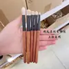 Pincéis de Maquiagem para Olhos de Lã Mista de Raposa Vermelha e Pelo Animal, Grandes, Médios e Pequenos para Aplicação de Sombra, Iluminação de Detalhes e Pincel de Contorno para Abaixo dos Olhos