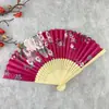 [Buena persona] verano estilo japonés retro Mujer abanico de seda de bambú chino estilo japonés abanico pequeño abanico plegable venta al por mayor