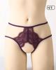 Lencería Sexy Braguitas de Encaje con Abertura en la Entrepierna Atractivas de Estilo Europeo y Americano para Mujer Calzones Huecos Sin Costuras 1035 Cintura Baja