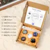Doce Constelaciones Conjunto de Piedra Cruda de Cristal Cristal Natural Varilla de Yeso Marroquí Piedra de Yoga Caja de Conjunto de Cristal Artesanías