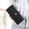 Nueva Cartera para Mujer Bolso Plegable en Tres Partes para Mujer Bolso Largo con Tarjetero de Corona Bolso para Teléfono Móvil Monedero Estudiante de Gran Capacidad