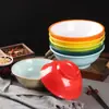 Tazón Comercial de Melamina Doble Color para Fideos, Engrosado, Resistente al Calor, Irrompible, Tazón de Bambú para Fideos, Tazón Especial para Restaurantes de Fideos, Tazón de Sopa Ramen Estilo Chino