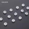Joyería para Orejas de Plata de Ley S925 Tapones de Silicona Antiperdida Cierres Antideslizantes en la Parte Trasera de los Aretes Tapones Transparentes de Oro de 18K