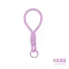 Chaveiro Lanyard de Corda Trançada Monocromática de Nylon Masculino e Feminino Mosquetão Casal Corda de Mão Pingente de Bolsa Lanyard para Celular Chave