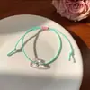 Cuerda de Mano de Amor de Color Dulce de Verano Pulsera para Novia Dopamina Pulsera de Alto Valor de Nicho para Mujer Pulsera Versátil