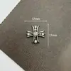 Nuevo accesorio de aleación con cruz incrustada de diamantes, joyería barroca vintage, accesorio para el cabello hecho a mano, decoración para zapatos, material para funda de teléfono