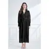 Vestido Nataliya Outono 2025 Decote V Renda Pesadamente Bordada Estilo Fluido Floral Tridimensional Cintura Marcada Saia Evasê