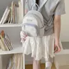Nueva Mochila de Moda Coreana Estampada con Patrón de Gato para Estudiantes de Secundaria y Estilo Padre-Hijo, Bolsos de Mujer al por Mayor