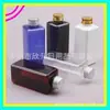 Frasco quadrado marrom de 150ml com tampa de alumínio, frasco para iscas, frasco para hidrolato, frasco dispensador de loção, frasco para remédio líquido, frasco para removedor de maquiagem
