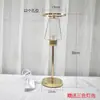 Lámpara de Mesa DIY de Cristal de Concha Película Inversa con Agujero Marco de Metal Película Lámpara Lámpara de Atmósfera de Epoxi Material Mano Metabo