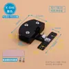 Bisagras para puertas de gabinete de vidrio, bisagras sin taladro, accesorios para vidrio sin marco, clips de fijación para puertas de mascotas sin taladro, clips de doble cara