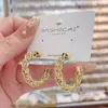 Pendientes de Aro Versátiles de Alta Gama y Elegantes, Estilo Europeo y Americano, Modernos y Únicos, Populares para Ir al Trabajo, Pendientes Minimalistas