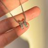 Pendientes de Moda Estilo Ins con Colgante de Letra H con Diseño Único de Nicho, Populares Pendientes de Cadena para Clavícula de Lujo para Mujeres