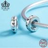 O diamante encantador pequeno novo dos acessórios s925 do bracelete da prata esterlina de Ef Le perla o ponto SCC593