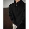 Nova Blusa de Moletom Masculina Primavera 2026 Estilo Retrô Americano com Meio Zíper e Gola Alta Tecido Pesado Modelagem Solta Jaqueta Casal para Homens