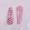Color Macarrón Puntos Concha Pinza Bb Pinza para el Cabello Linda Pinza para el Cabello de Niños Pinza para Flequillo Accesorio para el Cabello Pinza Lateral Venta al por Mayor