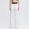 Calça Cruzada deusa Casual Calça de Yoga Feminina Cintura Alta Esportiva Perna Reta Fina Leve Emagrecedora Solta Secagem Rápida Feminina Primavera Verão Longa