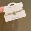 Coração Amor prata cordão coração amor pulseira luxo leve requintado design simples senso de design corda de mão J801