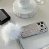 Polvo Brillante Plateado de Lujo Adecuado para Funda de Teléfono Móvil Apple 17Promax Iphone16
