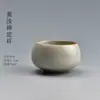 Wg6Q Taza de Té Cerámica Kung Fu Juego de Té Taza de Té Azul y Blanco Taza de Maestro Taza Individual Porcelana Blanca Pintada a Mano Arena Púrpura