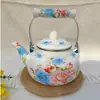 Tetera de Esmalte para Comercio Exterior, Tetera Vintage para Agua Fría, Tetera Doméstica con Capacidad de 2.5L, Tetera de Esmalte en Varios Diseños y Colores