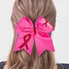Cinta Rosa de Nuevo Estilo Transfronteriza Día de Concientización sobre el Cáncer de Mama Lazo para el Cabello Elástico Alto Versátil Accesorio para el Cabello Fabricante Mayorista