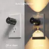 Luz Noturna com Controle de Luz Plug-in GY274 Tipo Coluna Mini Estilo Lente Sensor Decorativo Ambiente Luz Noturna