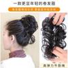 Bigotes largos, aros para el cabello rizado, capullos de flores de alta calidad, bolsa para cabello falso, bola de cabello real esponjosa, accesorios para el cabello para mujer