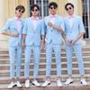 Alquiler de ropa de padrino, traje, traje formal de boda para hombre, traje de novio de alta gama, tallas grandes, préstamo de alquiler de ropa para grupo de hermanos.