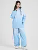 Traje de Esquí Estilo Nuevo Invierno 2024 para Mujer, Tablón Único, Cortavientos, Impermeable, Cálido de Algodón, Traje para Hombre