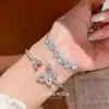 Pulsera Spliced con Lazo de Circonita Super Brillante, Lujo Ligero, Moda de Gama Alta, Pulsera Versátil, Joyería Elegante Minimalista de Nicho