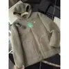 ¡Pequeño calentador de otoño e invierno! Estilo pareja más terciopelo engrosado ligero doble cara forro polar con capucha abrigo cálido chaqueta top