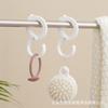 Gancho en forma de S multifuncional, gancho de plástico sin perforaciones, gancho con hebilla a prueba de viento, gancho antiadherente para el hogar, la cocina y el baño
