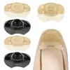 Pegatinas de silicona antidesgaste para zapatillas con diseño de cerdo de dibujos animados, para zapatos, grandes cambios, tallas pequeñas, anticaídas, almohadilla autoadhesiva de media talla.