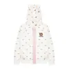 Sudadera con capucha de cremallera completa con estampado de oso estilo americano para mujer, novedad otoño 2026, chaqueta casual versátil de corte ajustado