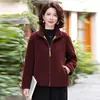 Chaqueta de Lana de Cordero para Madre Joven Top para Mujer Otoño Invierno Nuevo Ropa para Mujeres de Cuarenta y Cincuenta Años Chaqueta Corta de Felpa