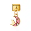 Pulsera Colgante Collar Serie Banderas Nacionales Transfronterizas Módulo Estilo Italiano Corazón Zodiaco Collar Anillo Pulsera