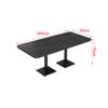 Mesa y silla de bar de bistró de estilo industrial, barra transparente, mesa de comedor musical, asiento de tarjeta, sofá, barbacoa, tienda, cafetería, sofá comercial