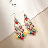 Pendientes Largos de Gota Estilo Étnico Transfronterizo Lujo Ligero Gama Alta Borla Bohemia Versátiles para Uso Diario Accesorios