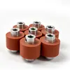 Rueda de silicona recubierta para estampado en caliente resistente a altas temperaturas, rueda de silicona con núcleo de aluminio industrial, rueda de goma para transferencia de calor hecha a medida