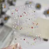 Pegatinas de Arte para Uñas en Relieve DIY Populares Estilo Fresco de Primavera Pegatinas para Uñas Decoraciones de Uñas con Flores de Colores Pedrería para Uñas