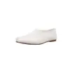 Zapatos de Piel de Vaca de Primera Capa con Punta Dividida para Mujer, Zapatos Planos, Nuevo Estilo Otoño, Completamente de Cuero por Dentro y por Fuera, Zapatos Estilo Coreano de Pezuña de Cerdo, Zapatos de Boca Baja Individuales para Mujer, Modernos